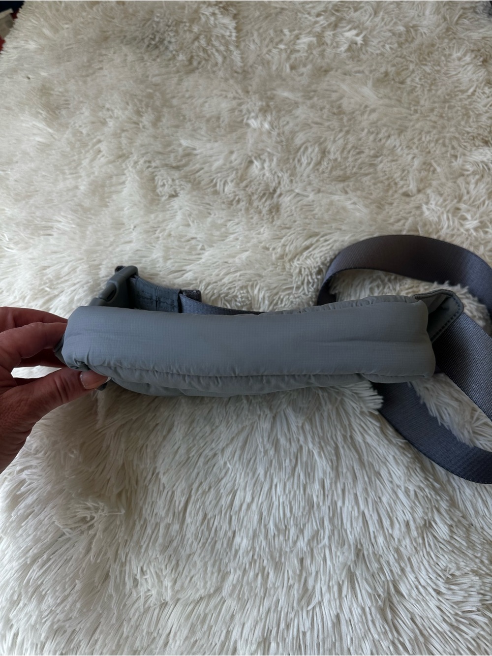 LULULEMON Quilted Grid Belt Bag Grey Sage 1.5L Crossbody Fanny Pack Retired - Picture 3 of 7